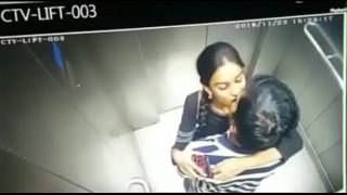 Hyderabad (IT) Telugu HMRL (Hyderabad Metro Rail Limited) train station lift young couples kissing, misusing the elevator lift sex porn video Video